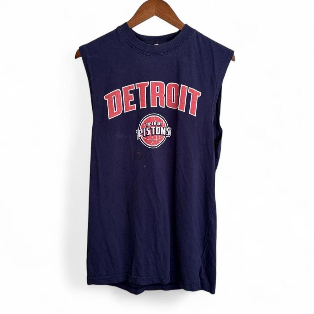 Vintage Y2K Detroit Pistons NBA Sleeveless  Basketball Men’s M USA Tank Top